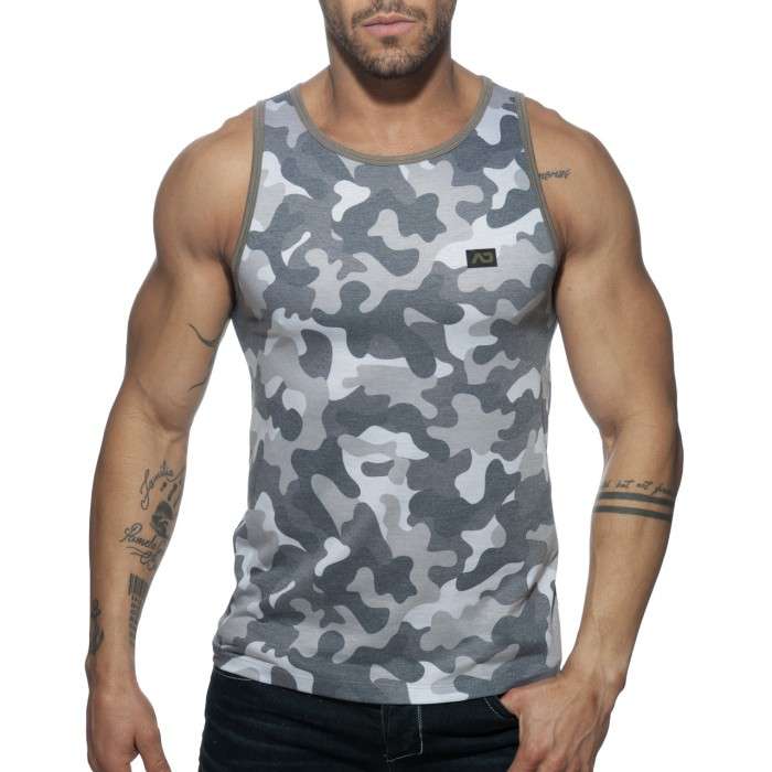 AD801 WASHED CAMO TANK TOP