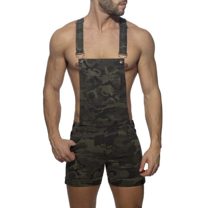 AD1161 REMOVABLE OVERALLS CAMO JEANS