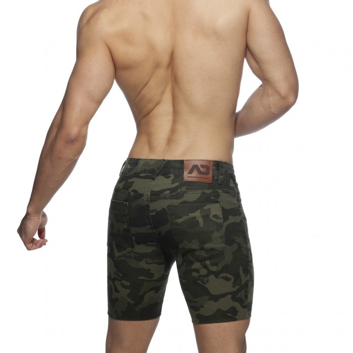 AD913 CAMO BERMUDA JEANS