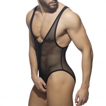 ZIP MESH BODY SUIT