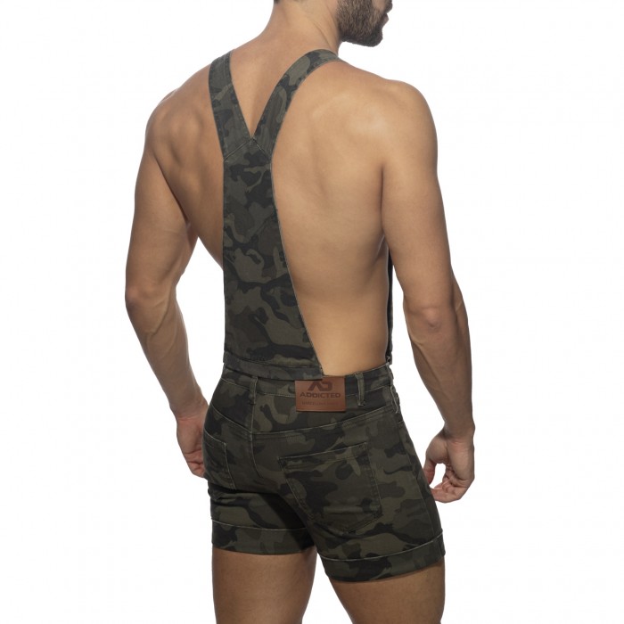 REMOVABLE OVERALLS CAMO JEANS