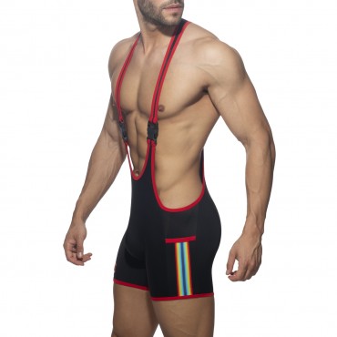RAINBOW TAPE WRESTLING SUIT