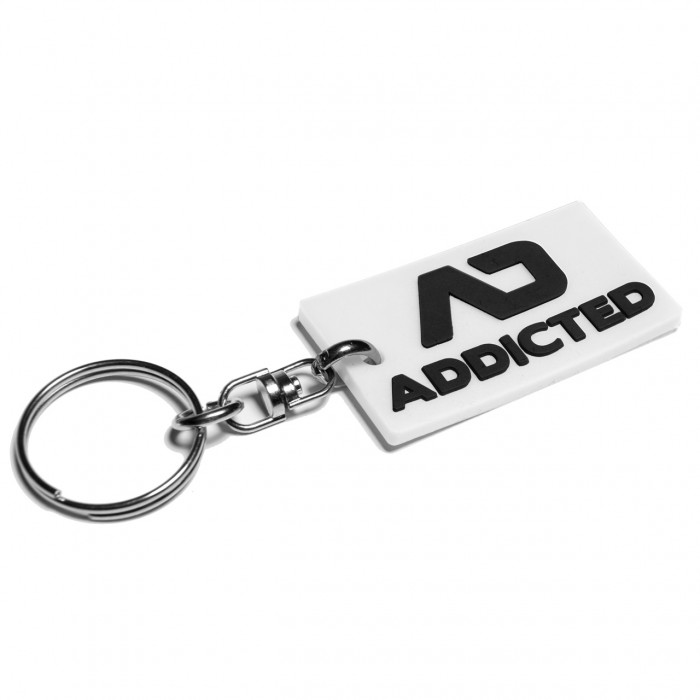 ADDICTED RUBBER KEYRING